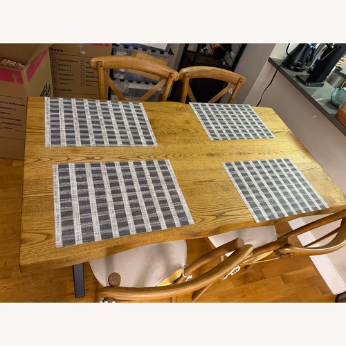 Used Natural Wood Dining Table for sale on AptDeco