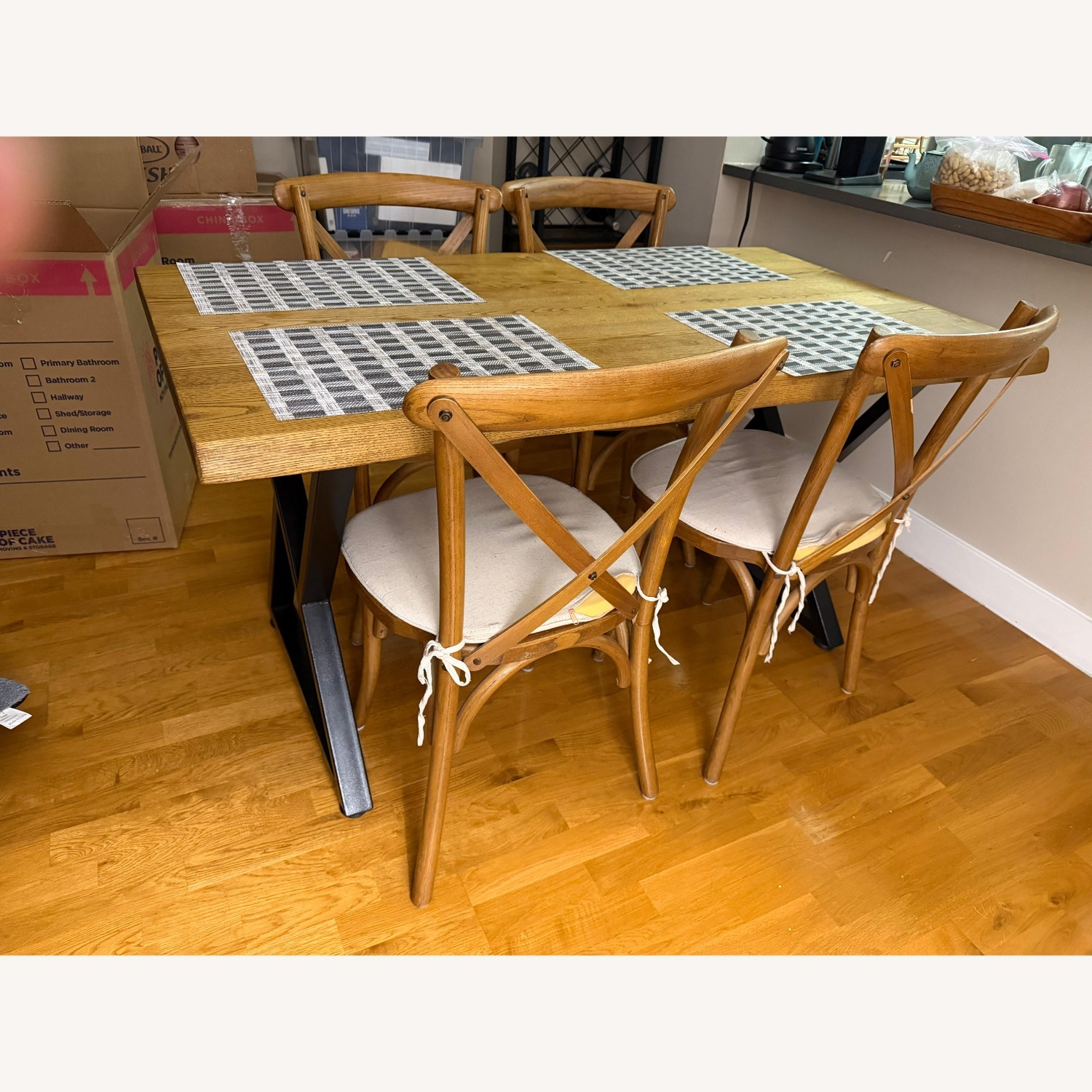 Natural Wood Dining Table - image-5