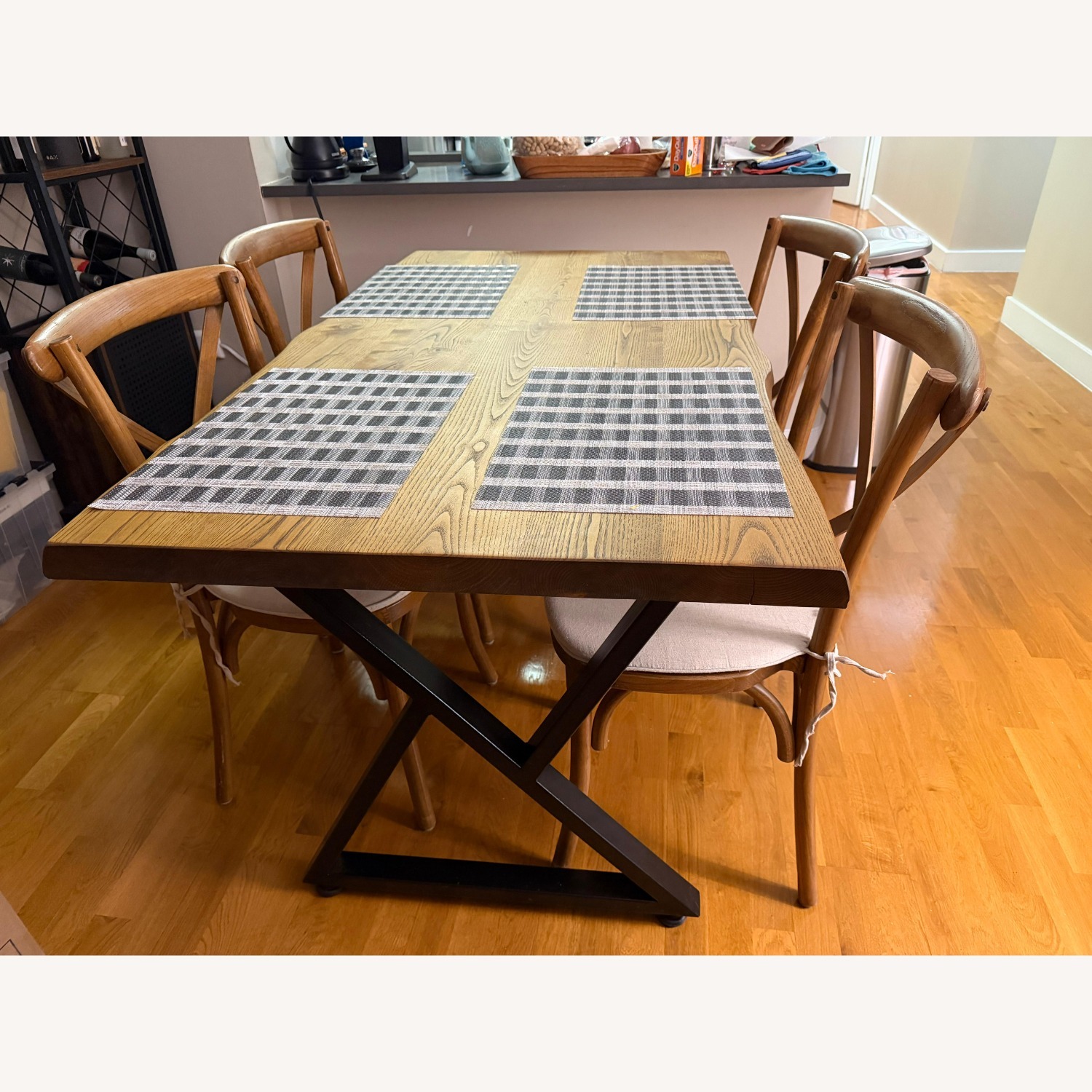 Natural Wood Dining Table - image-3