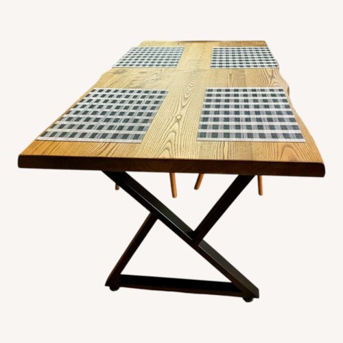 Used Natural Wood Dining Table for sale on AptDeco