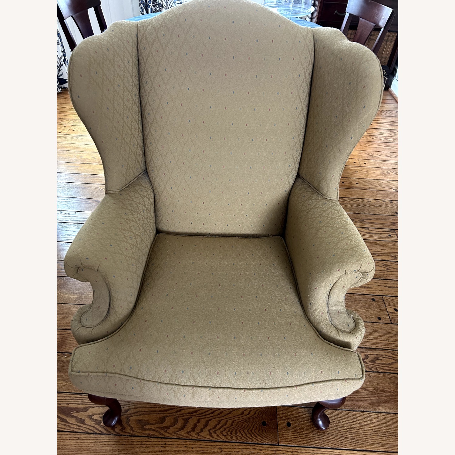 Sherrill Furniture Gold Fabric Armchair - image-1