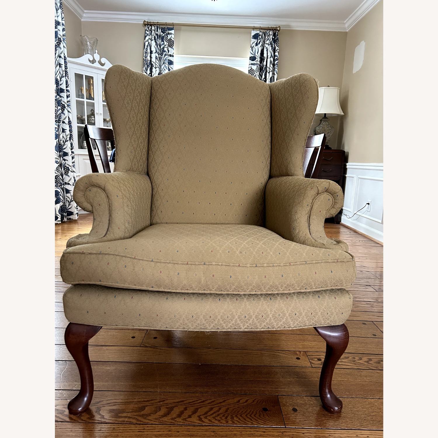 Sherrill Furniture Gold Fabric Armchair - image-3