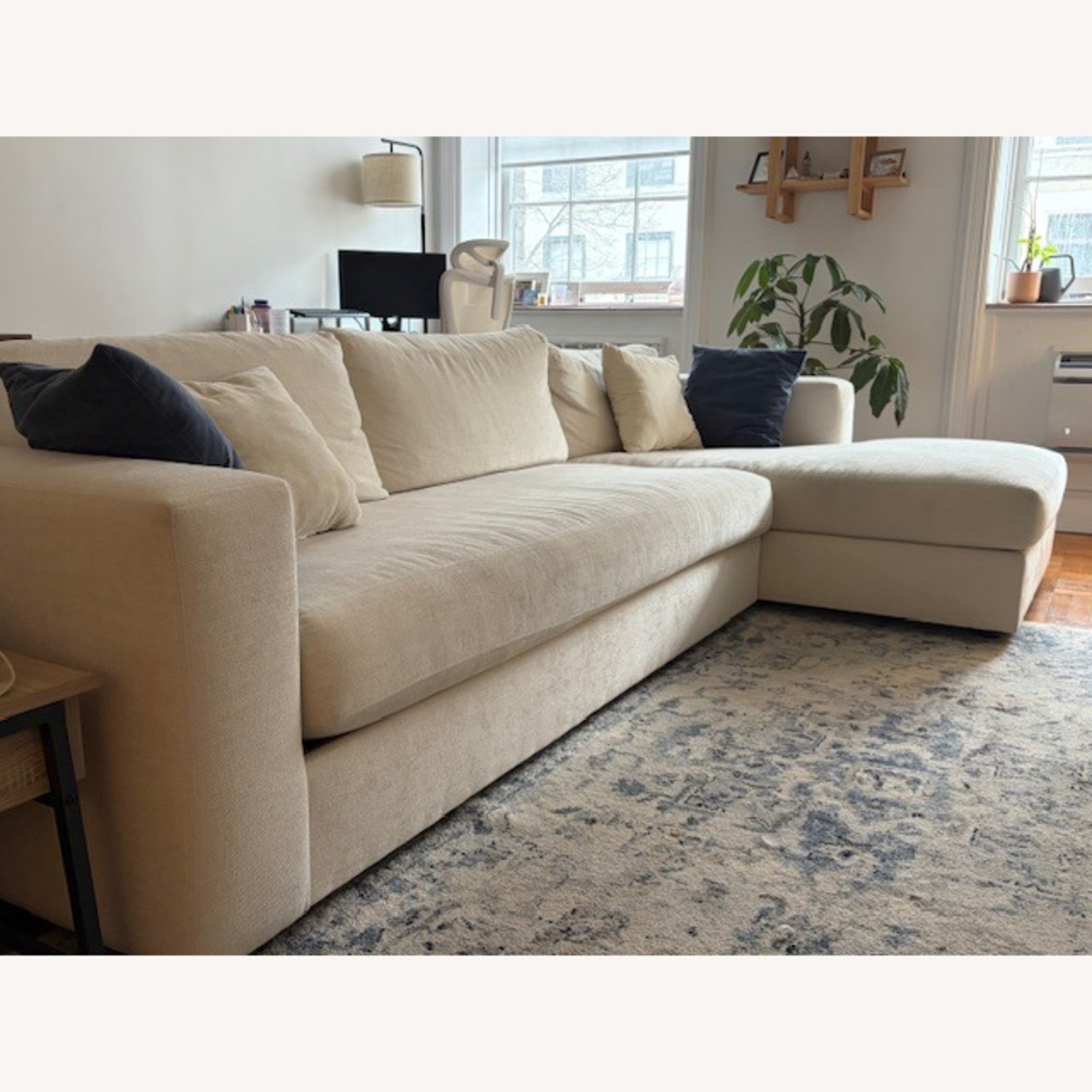 Pottery Barn Carmel Fabric 2 Piece Sectional - image-1