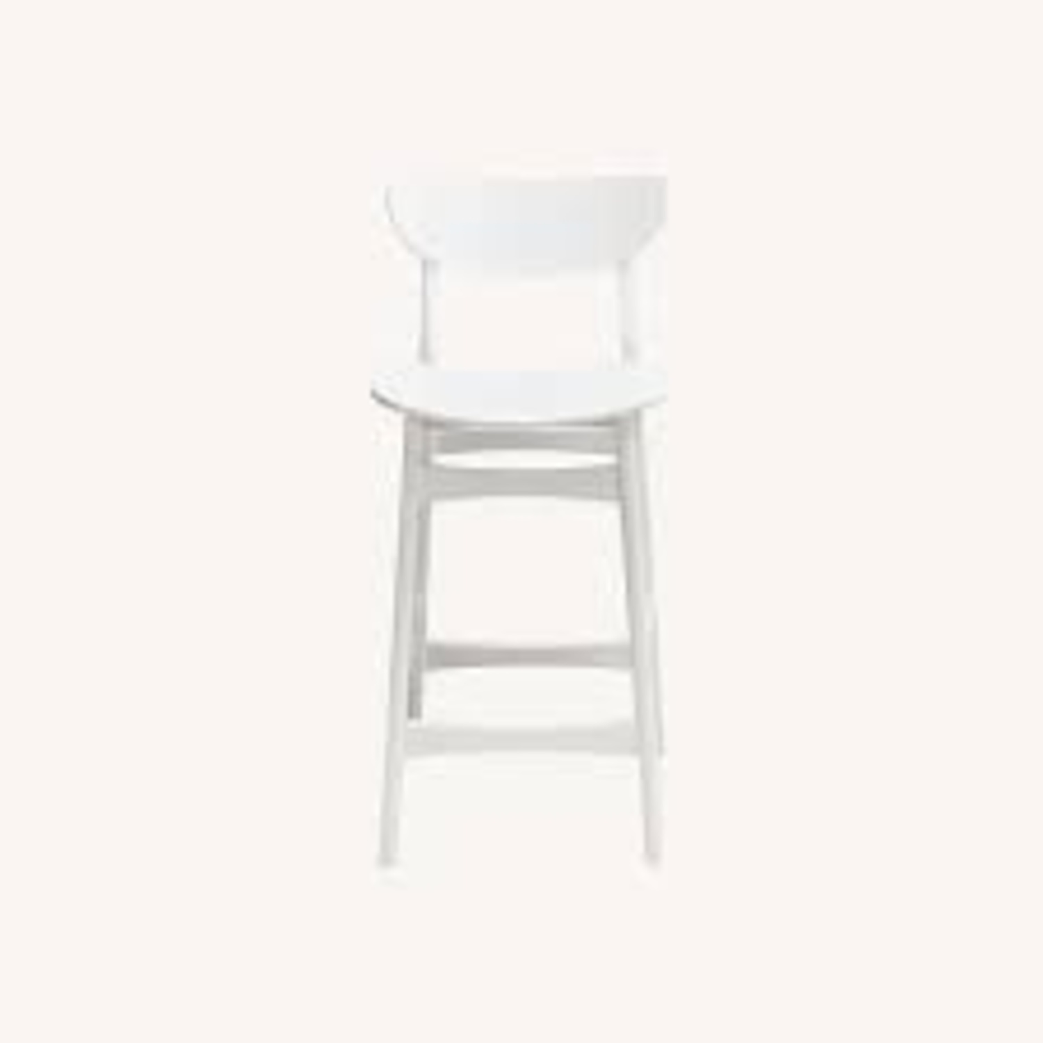 West Elm Classic Cafe White Wood Counter Stools - image-5