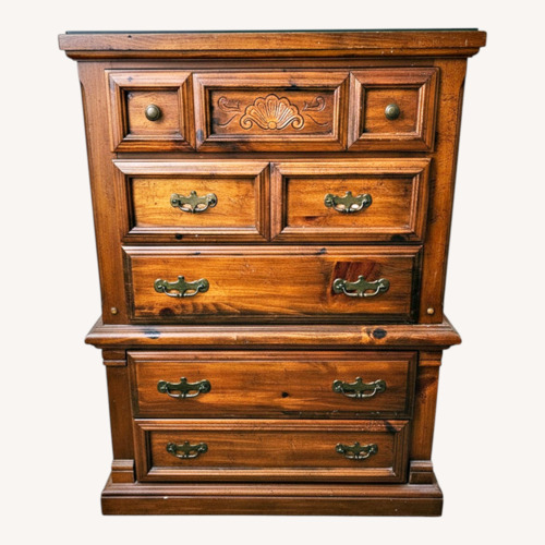 Used Vintage/Antique Dark Brown Wood Dresser for sale on AptDeco