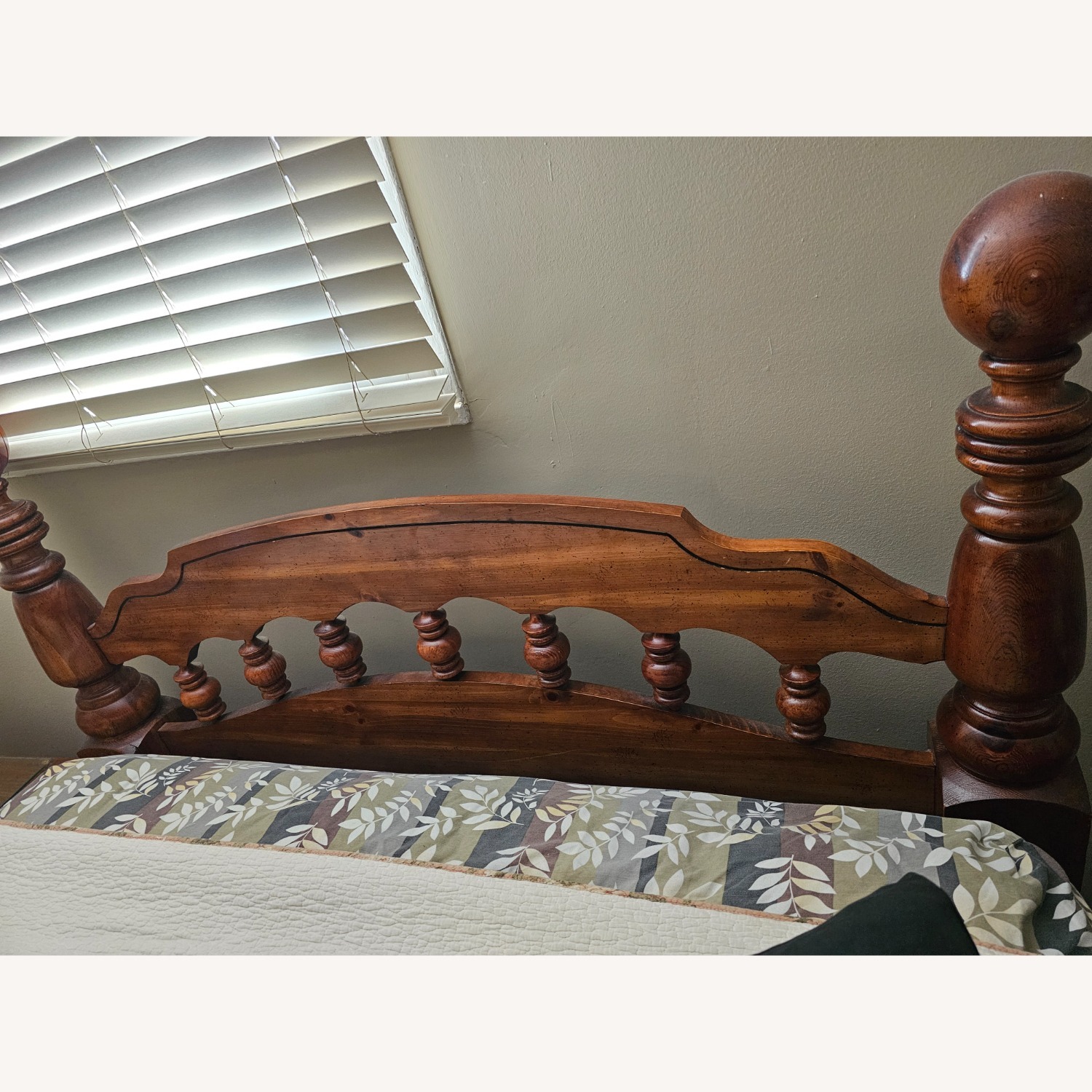 Vintage/Antique Dark Brown Wood Dresser - image-3