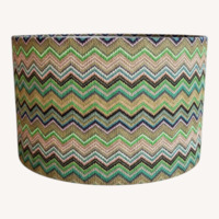 Zigzag Acrylic Drum Lampshades 