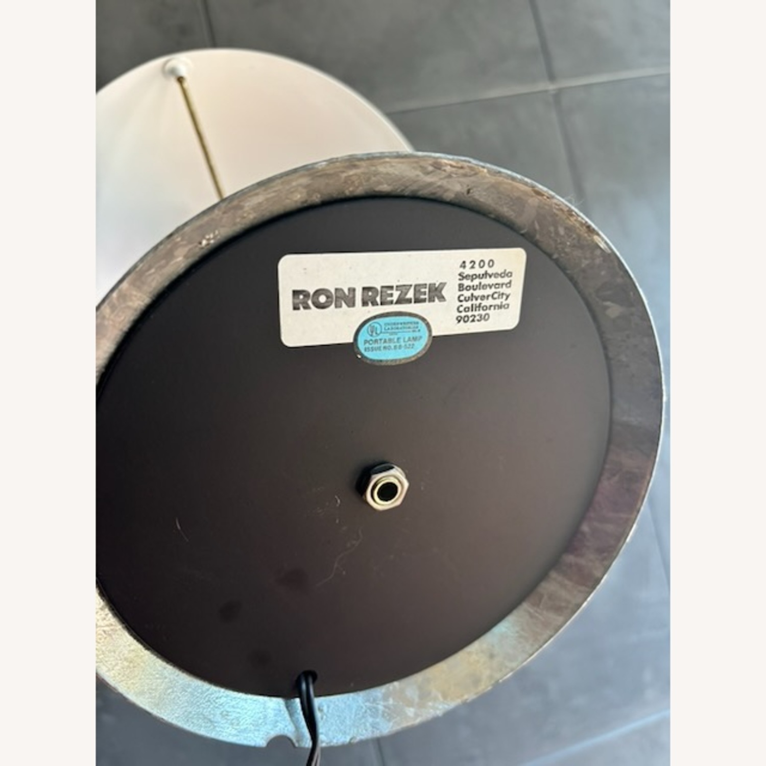 Rezek 4200 Galvanized Metal Table Lamp - image-7