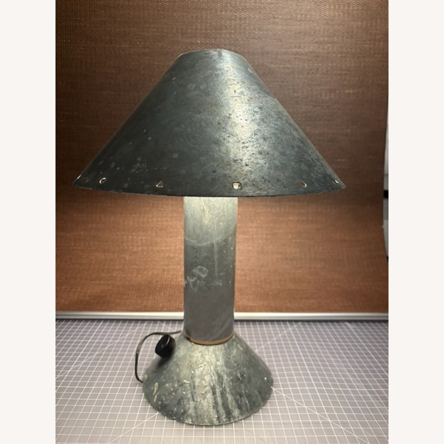 Rezek 4200 Galvanized Metal Table Lamp - image-1