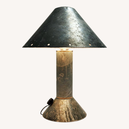 Used Rezek 4200 Galvanized Metal Table Lamp for sale on AptDeco