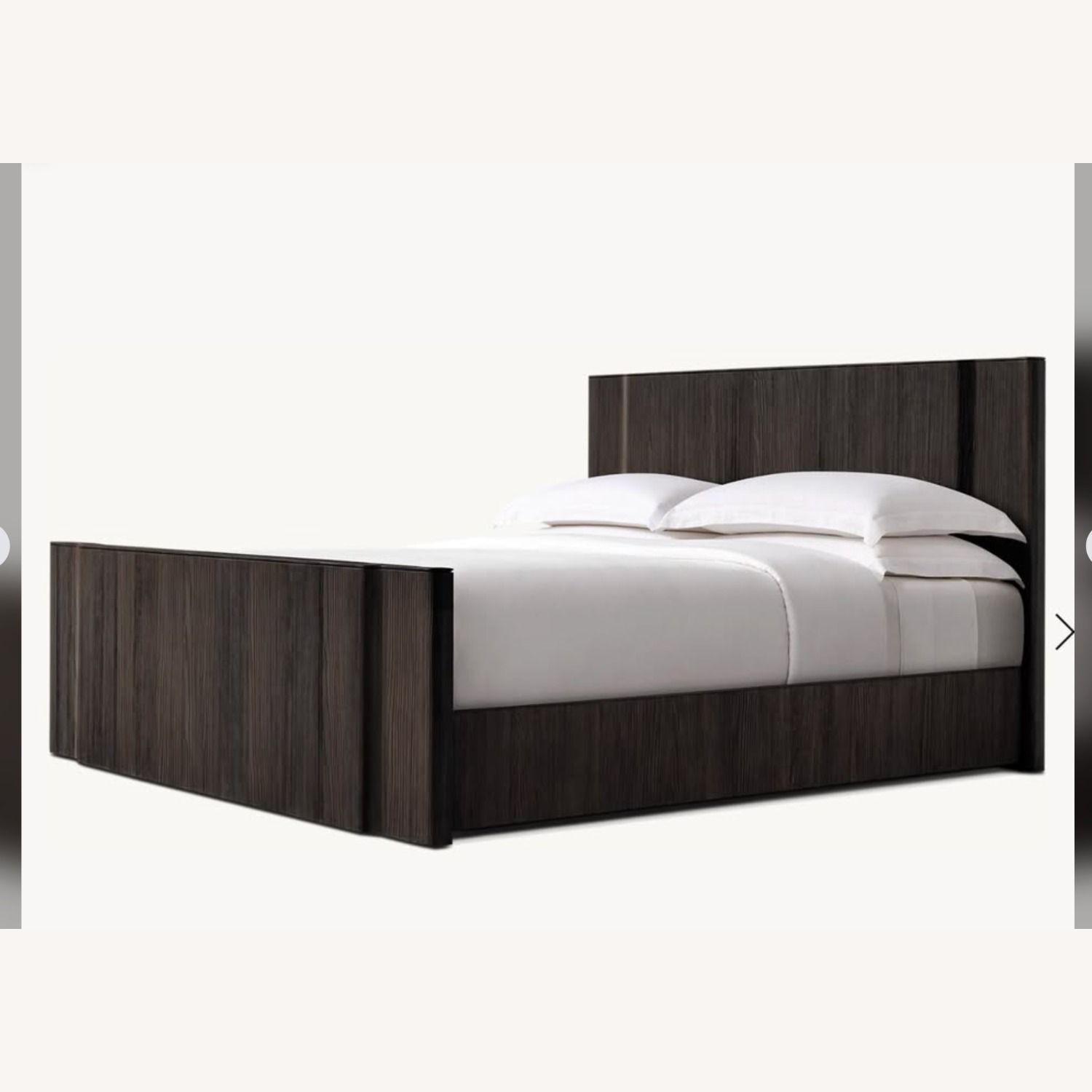 Restoration Hardware Kyoto Panel Bed Black Fir - image-1