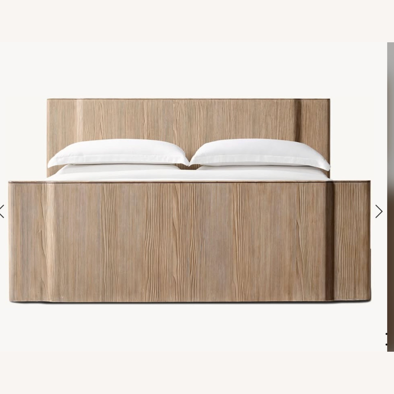 Restoration Hardware Kyoto Panel Bed Black Fir - image-2