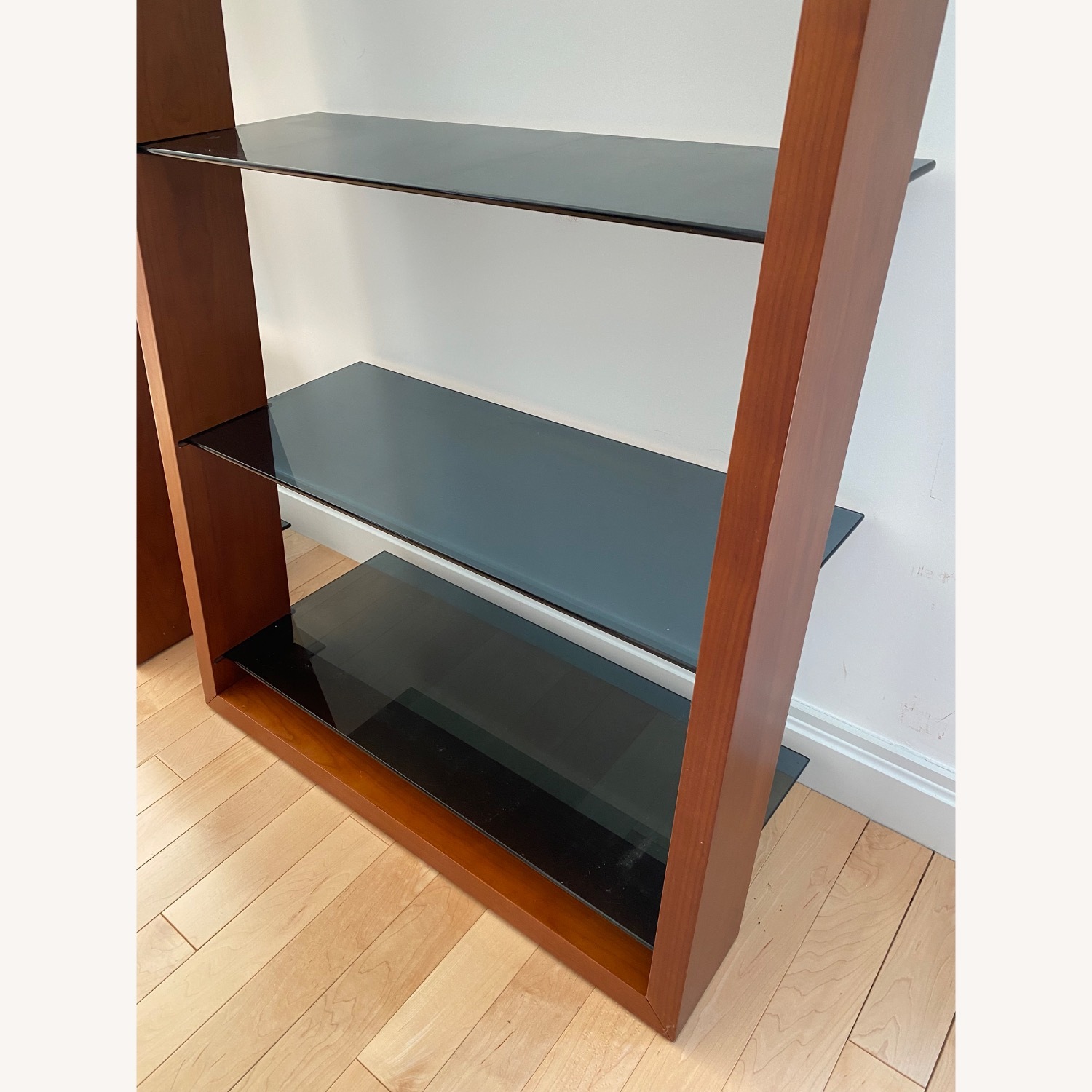 Eileen Blanc Ladder Bookcase With Glass Shelves - image-3