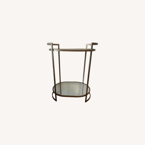 Used Vintage Brass & Mirror Cart for sale on AptDeco