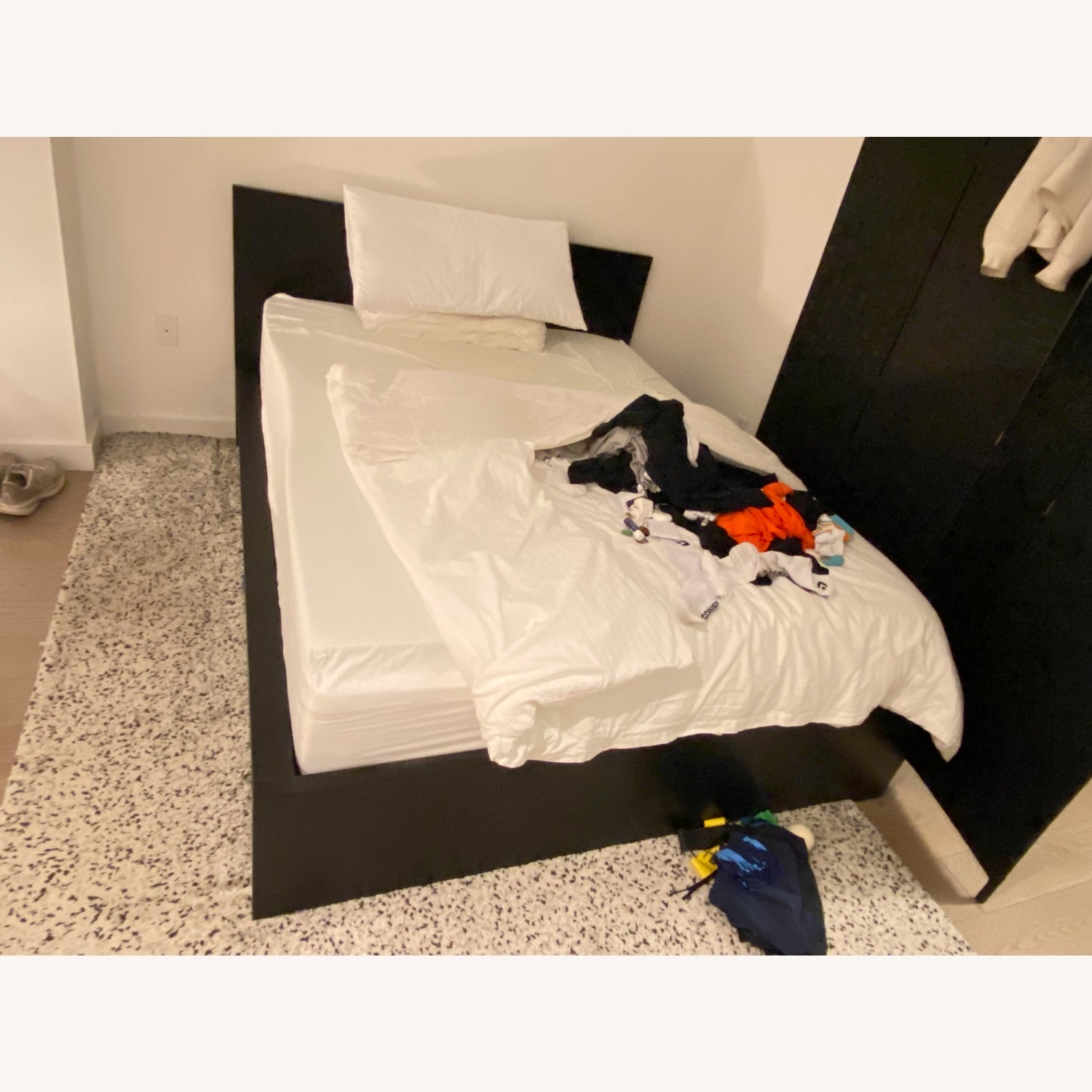 IKEA Malm Queen Bed Frame with 2 Storage Boxes - image-2