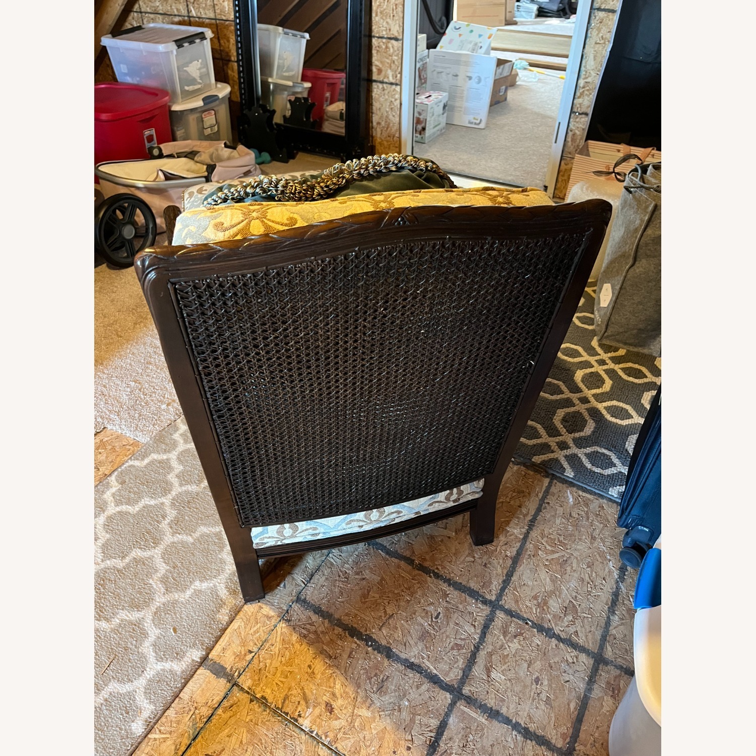 Dark Brown Wood Accent Chairs - image-6