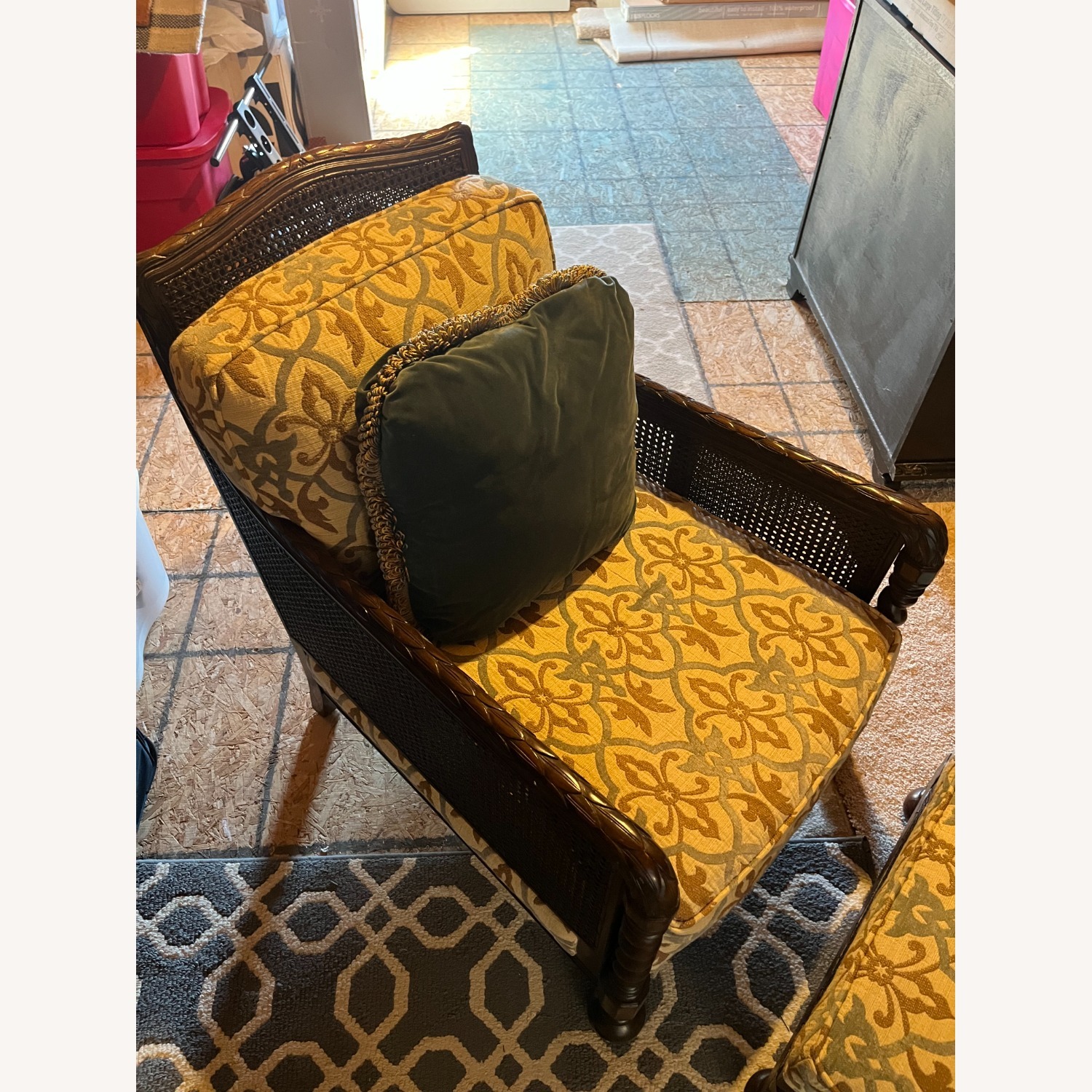 Dark Brown Wood Accent Chairs - image-2