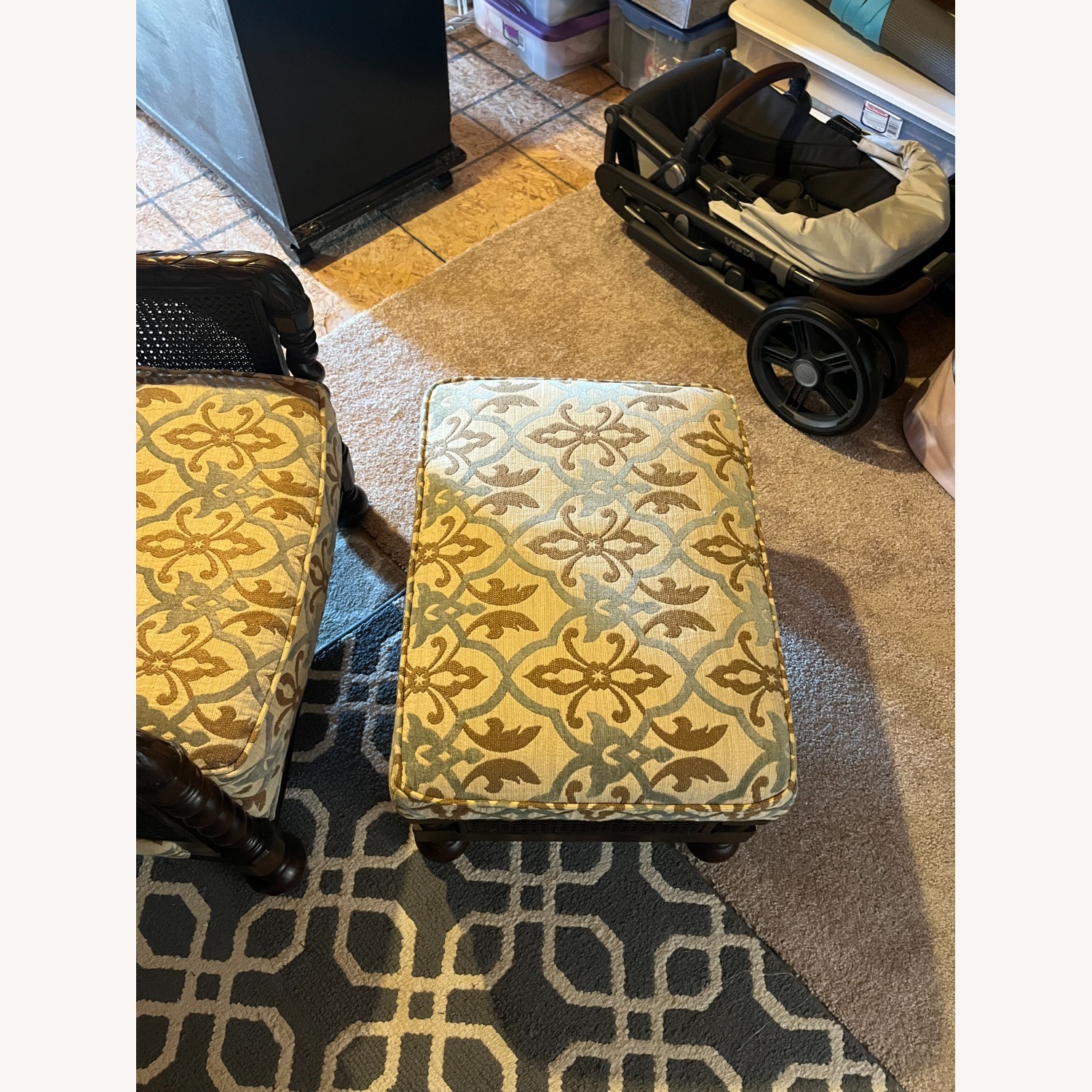 Dark Brown Wood Accent Chairs - image-3