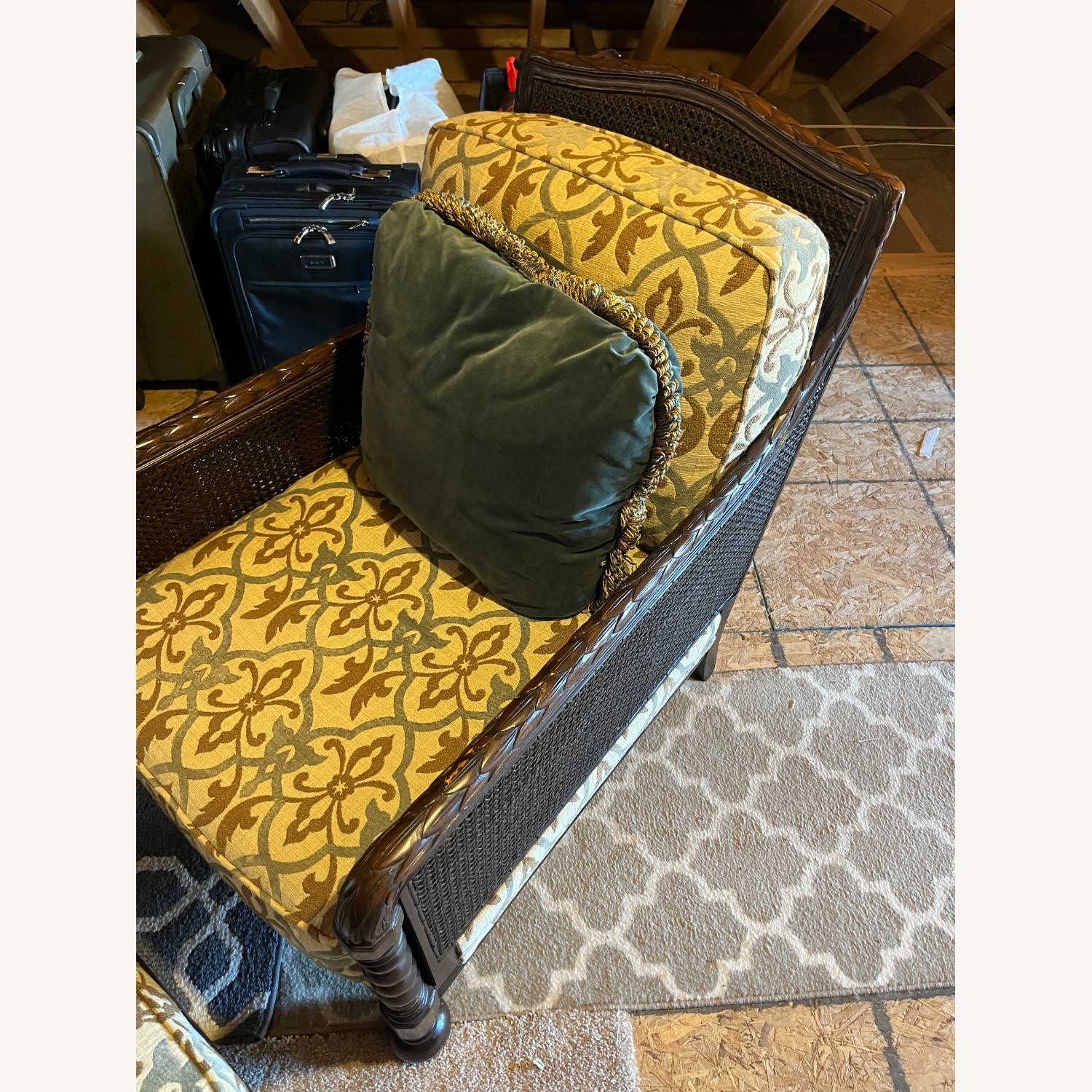 Dark Brown Wood Accent Chairs - image-5