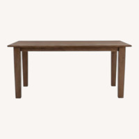 Crate & Barrel Light Brown Wood Dining Table