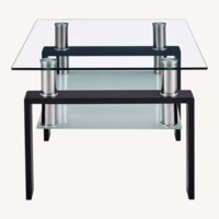 Wrought Studio Collection Glass Coffee Table