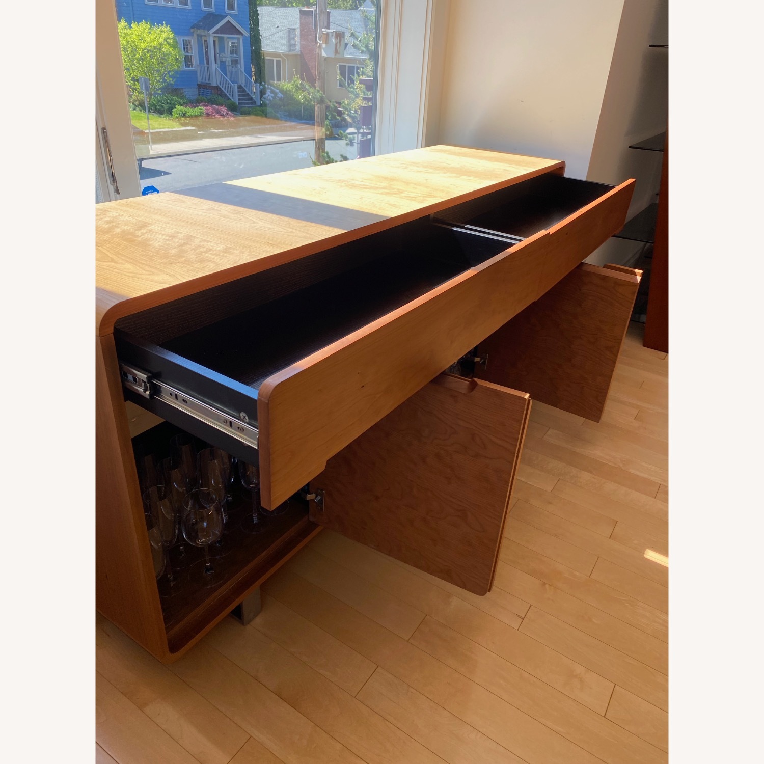 Mid Century Style Wooden Sideboard - image-3