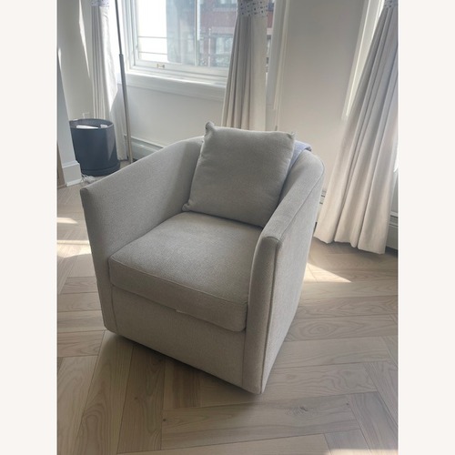 Used Crate & Barrel Drew Natural Fabric Accent Chair for sale on AptDeco