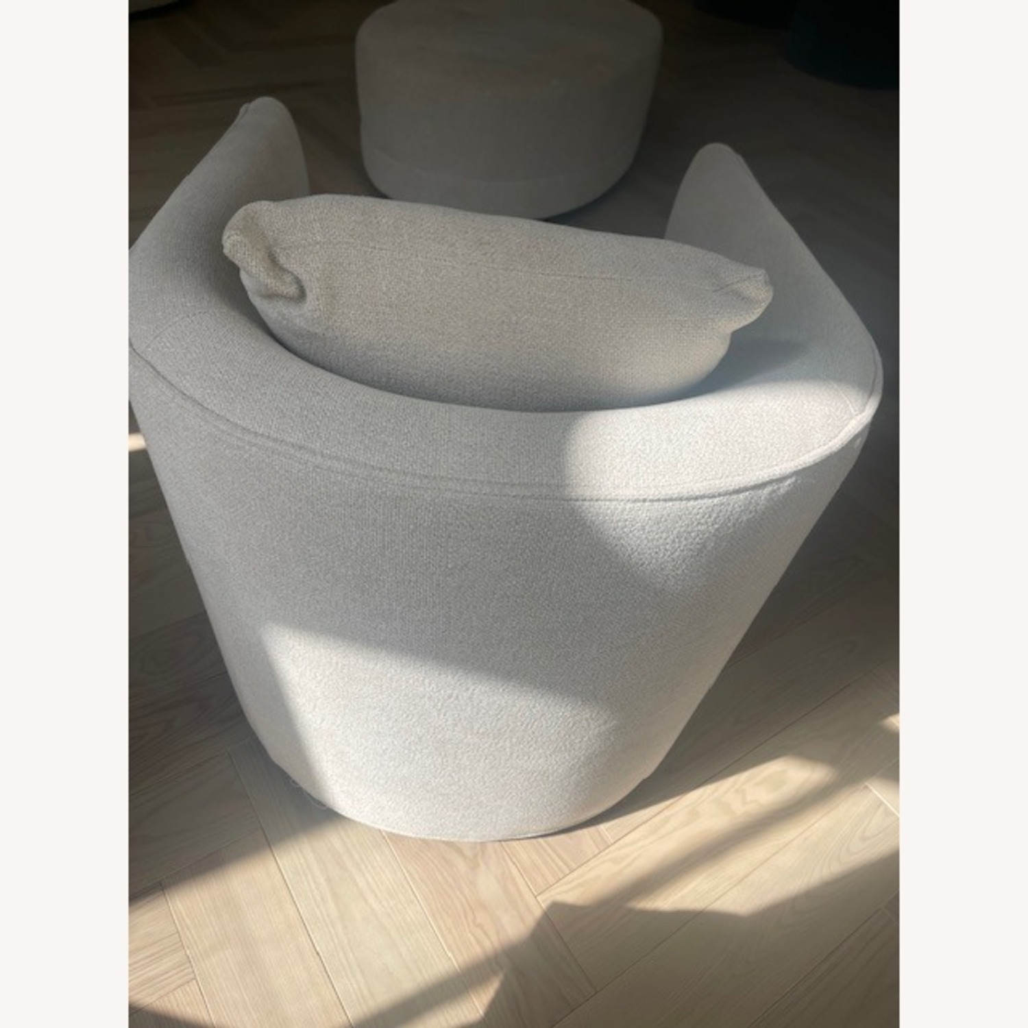 Crate & Barrel Drew Natural Fabric Accent Chair - image-3