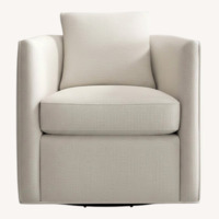 Crate & Barrel Drew Natural Fabric Accent Chair