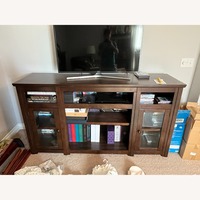 Ashley Furniture Dark Brown Wood Media Storage