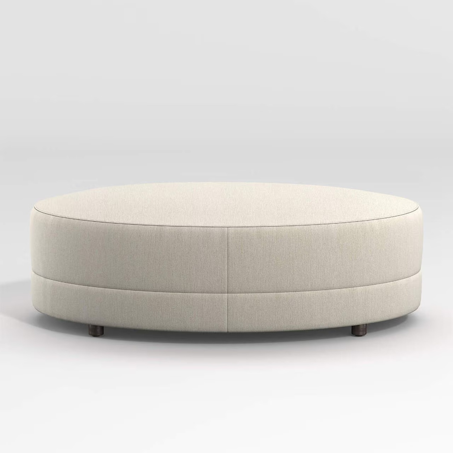 Crate & Barrel Infiniti Natural Fabric Ottoman - image-4