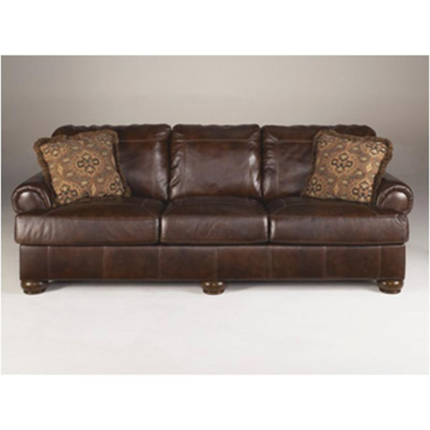 Ashley Furniture Dark Brown 3+ Seater Sofa - image-4