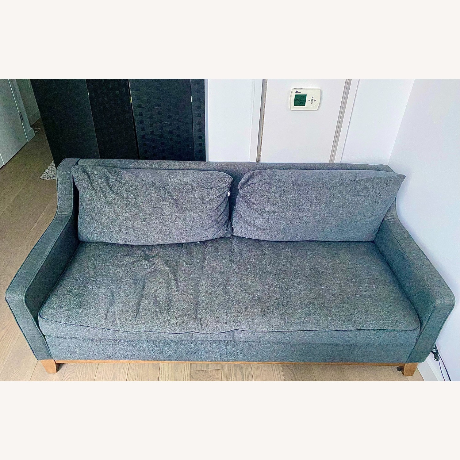 Wayfair Blue Fabric 2 Seater Sofa - image-1