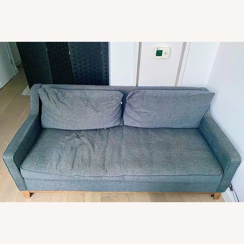 Used Wayfair Blue Fabric 2 Seater Sofa for sale on AptDeco