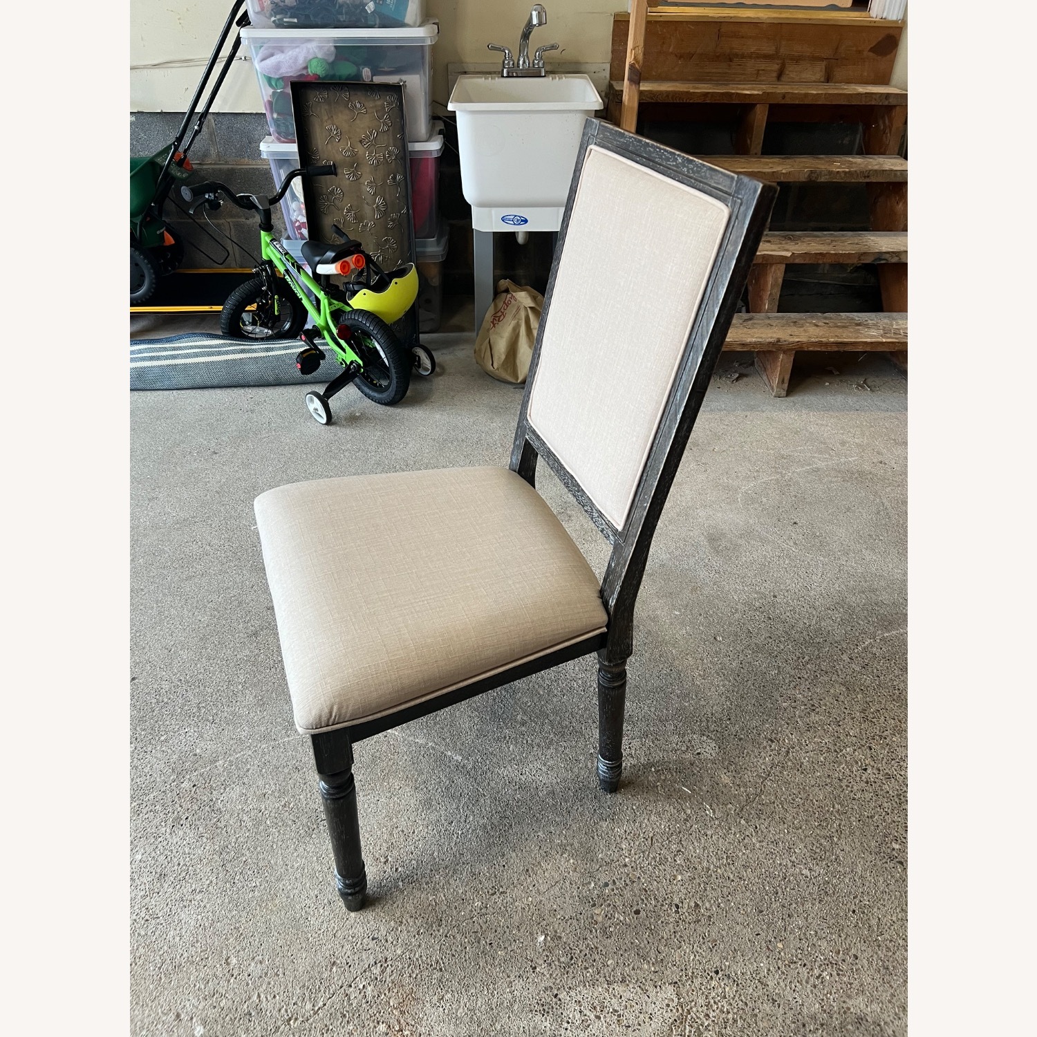 Black Wood Dining Table - image-9