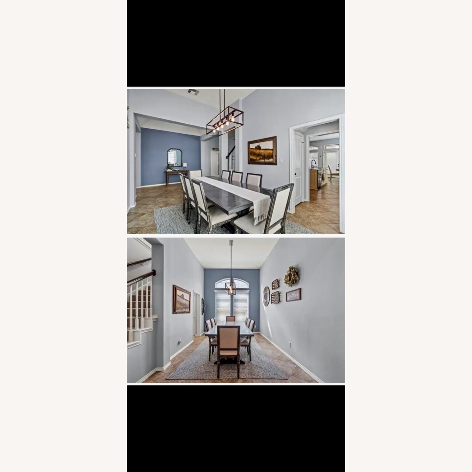 Black Wood Dining Table - image-1