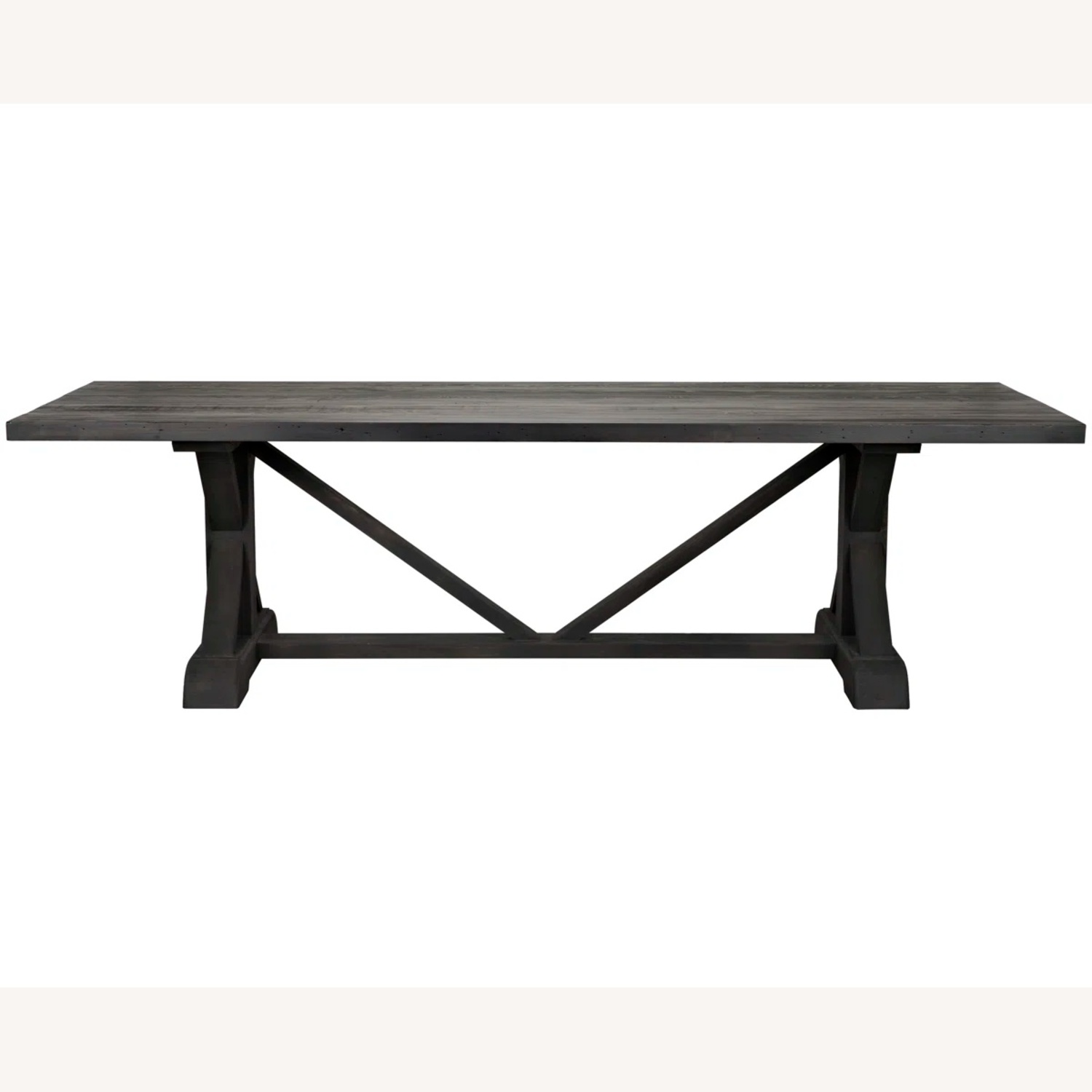 Black Wood Dining Table - image-8