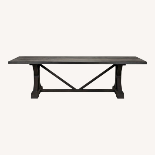 Used Black Wood Dining Table for sale on AptDeco