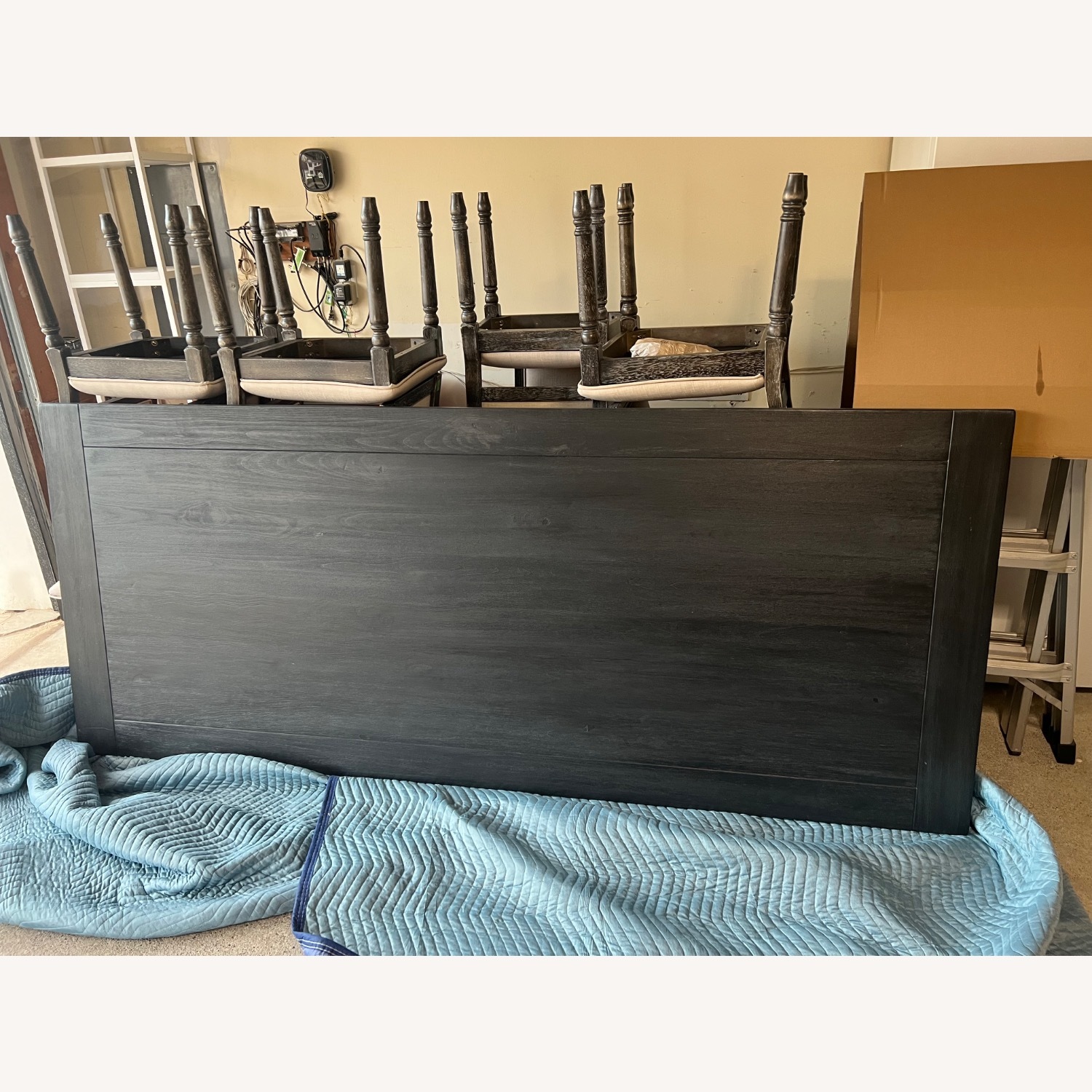 Black Wood Dining Table - image-3