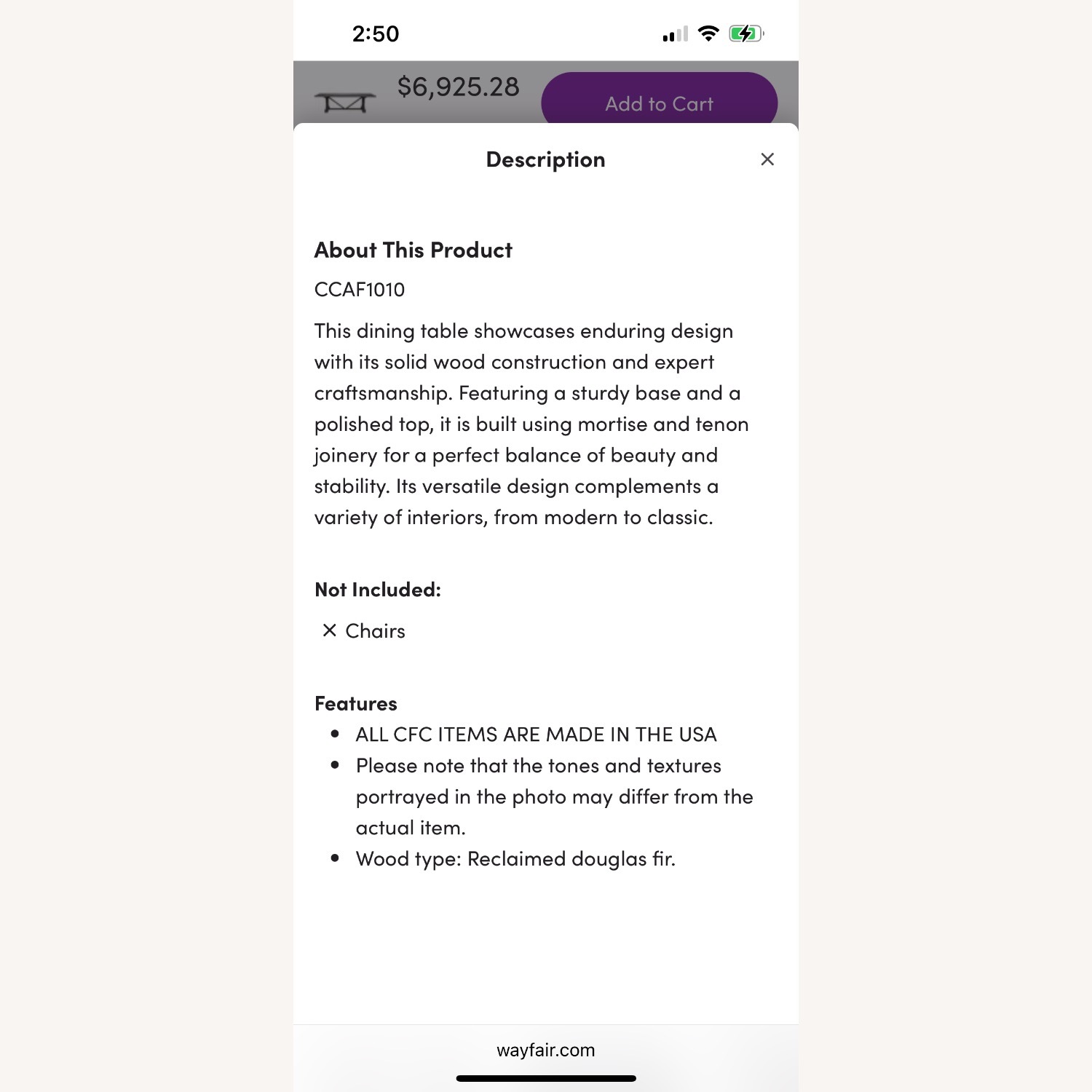 Black Wood Dining Table - image-6