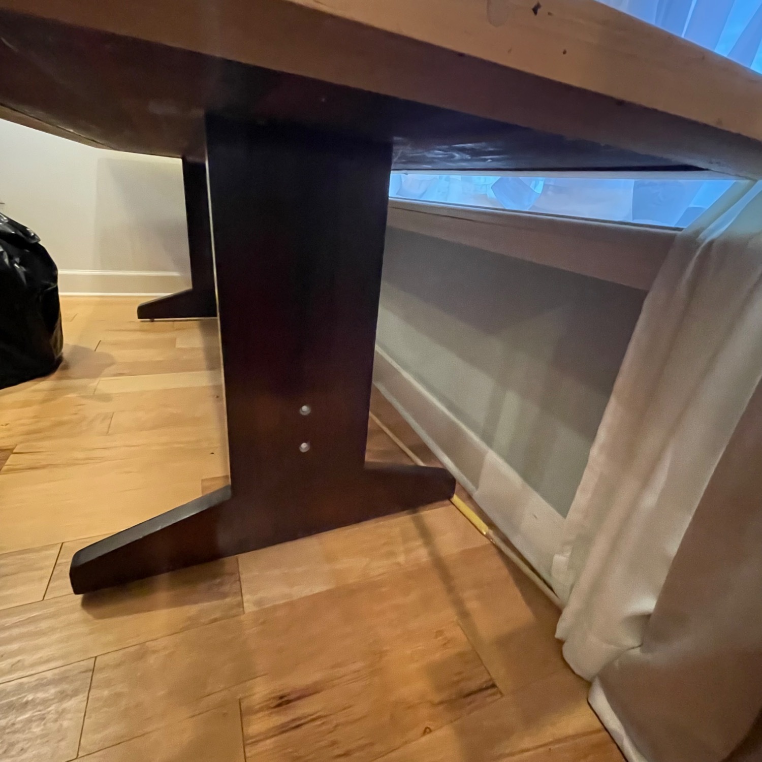 Vintage/Antique Red Wood Dining Table - image-5