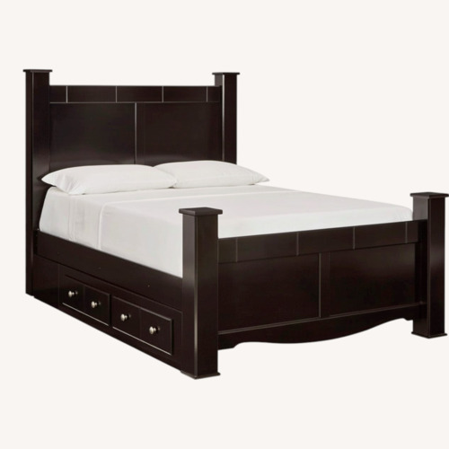 Used Ashley Furniture King Storage Bed for sale on AptDeco
