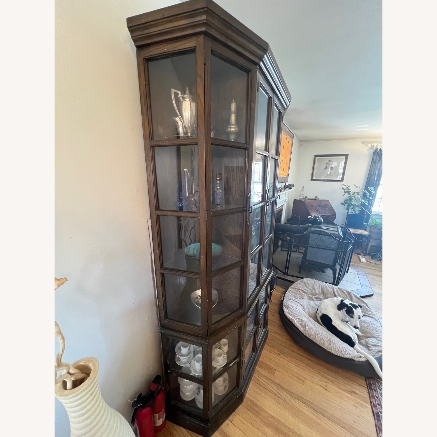 Dark Brown Wood Sideboard - image-2