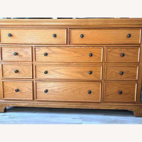 Used Fireside Lodge Furniture Light Brown Wood Dresser for sale on AptDeco