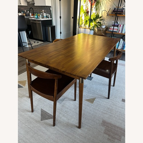 Used AllModern Dining Table & West Elm Chairs Set for sale on AptDeco