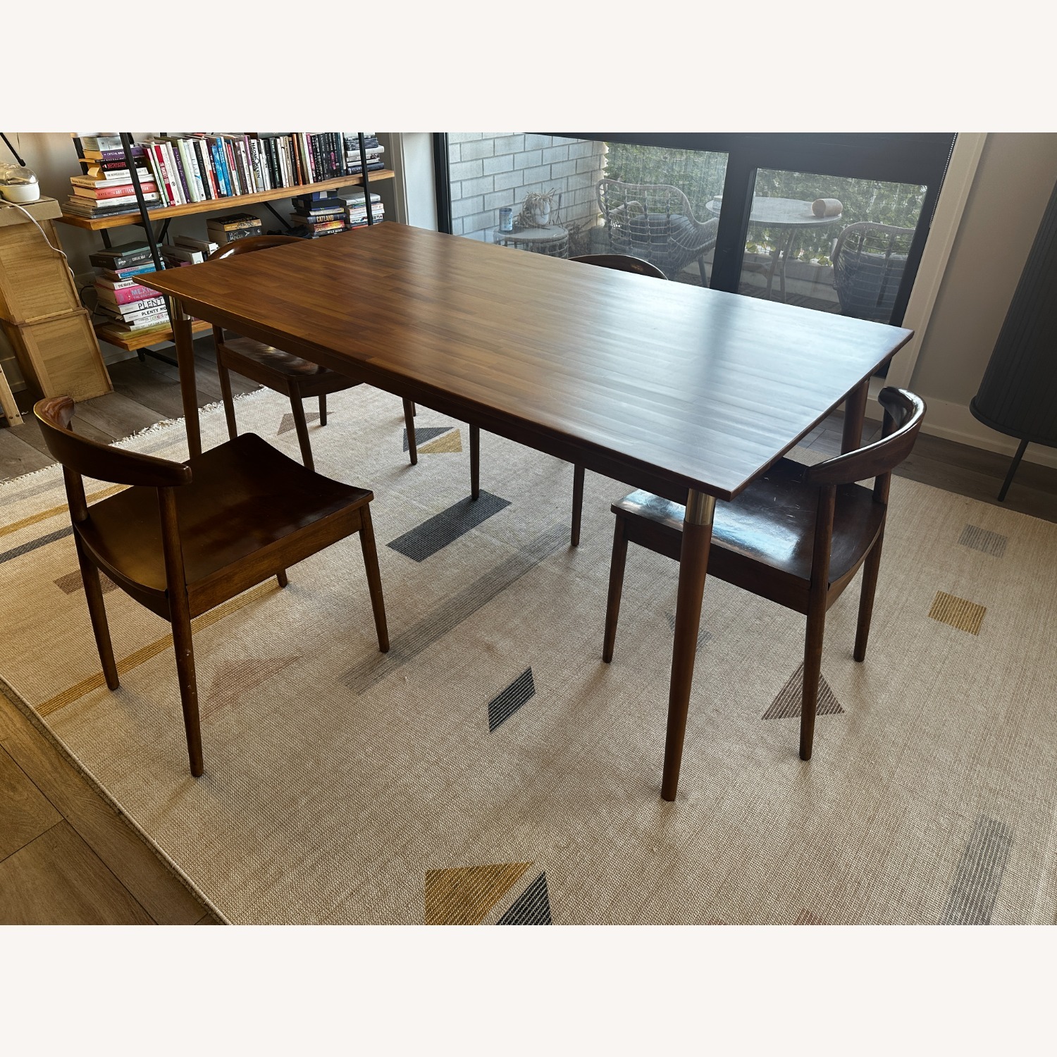 AllModern Dining Table & West Elm Chairs Set - image-7