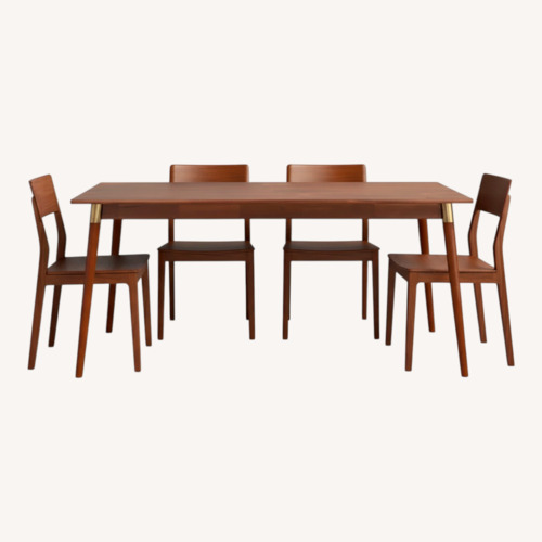 Used AllModern Dining Table & West Elm Chairs Set for sale on AptDeco