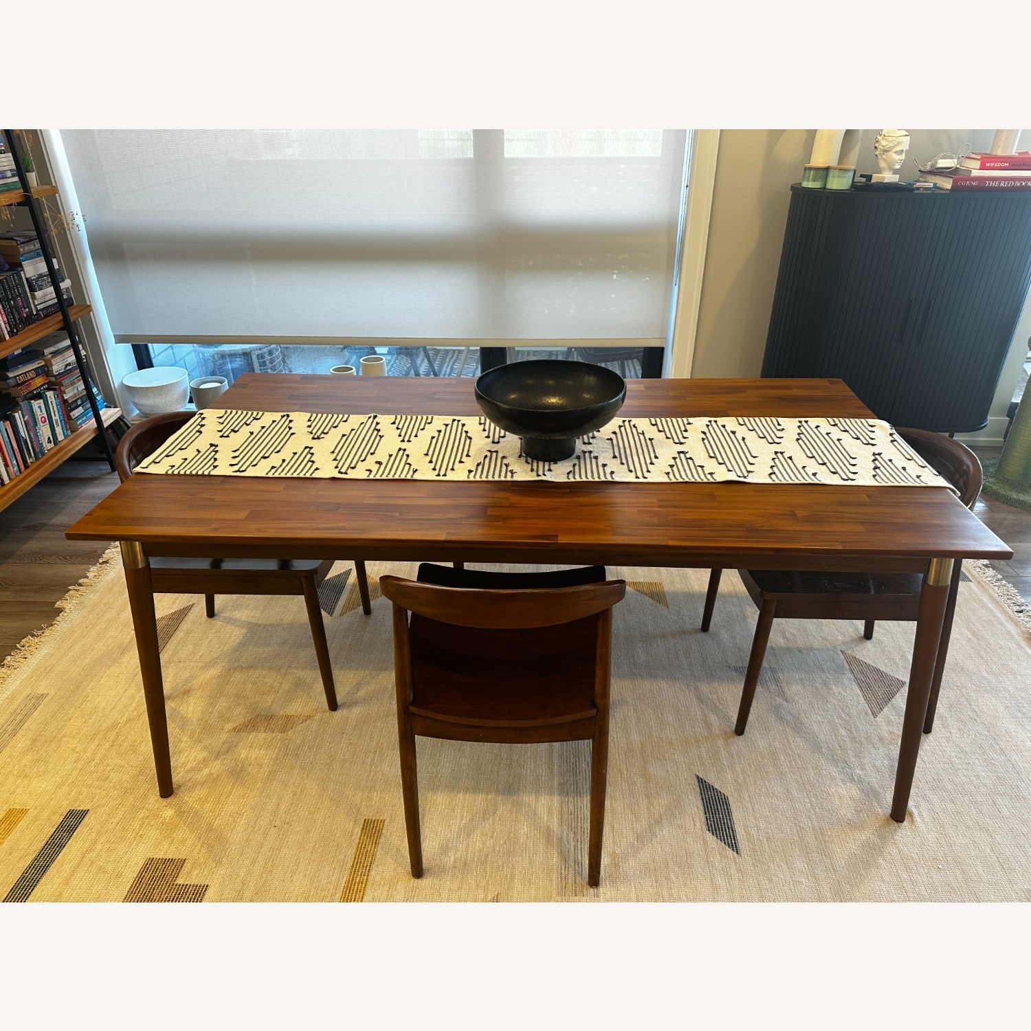 AllModern Dining Table & West Elm Chairs Set - image-5