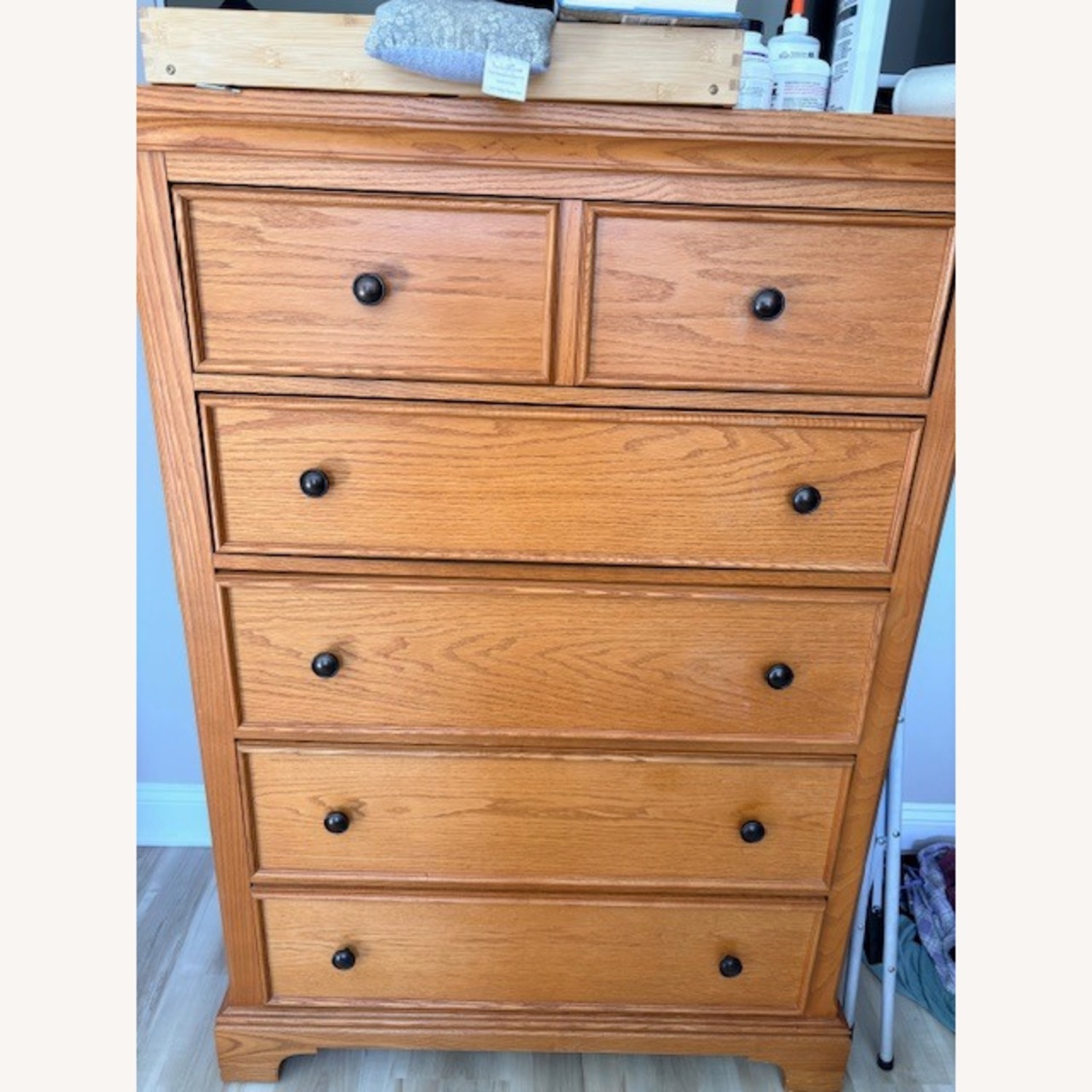 Fireside Lodge Furniture Light Brown Wood Dresser - image-1