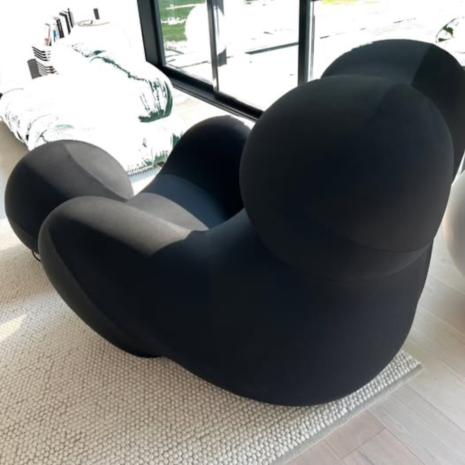 B&B Italia Serie Up 2000 Black Fabric Armchair - image-2